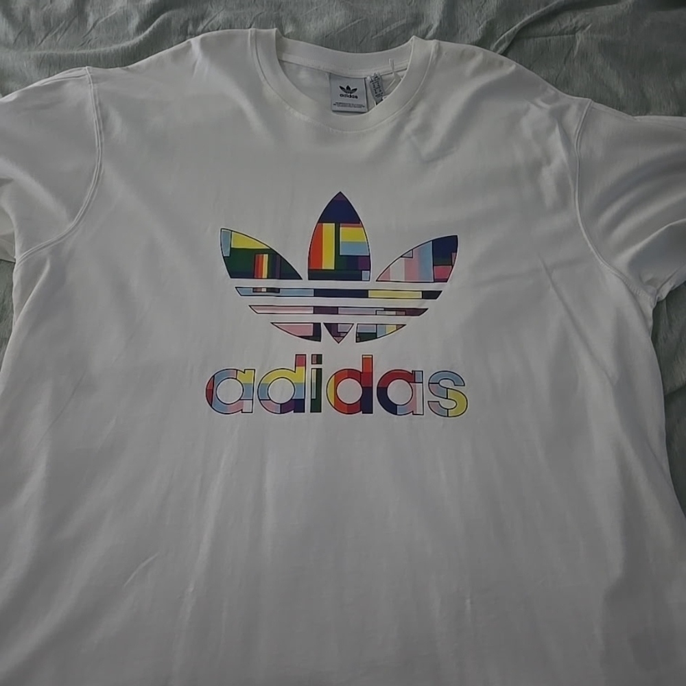 Adidas Multicolor Flag Fill Tee